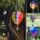 thumbnail image 2 of Outdoor Lanterns Hot Air Balloon Solar Lantern with Candle Holder for Garden Decor,Hanging Solar Lights Outdoor Rainbow, 2 of 5