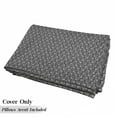 thumbnail image 5 of Dotted Floor Pillow Lounger Cover, Polka Dots Ornamental Interwoven Circles Curly Wavy Lines Stripes Pattern, Nap Mat Printed Fabric Case for 5 Pillows, 88" x 27", Charcoal Grey White, by Ambesonne, 5 of 5