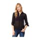 thumbnail image 1 of Aeropostale Blusa semitransparente con botones para mujer, negro, grande Aeropostale Abotonar, 1 of 1