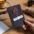 thumbnail image 1 of Home Decor Qwtwty Hand Written Dried Flower Greeting Card Birthday Gift Card Thanksgiving Christmas Wishes Valentine's Day Teacher Card, 1 of 6