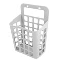 thumbnail image 4 of Foldable Plastic Laundry Basket, Hanging Storage Organizer for Clothes and Towels, Space Saving Wall Mounted Container for Bathroom, Bedroom, or, 4 of 5