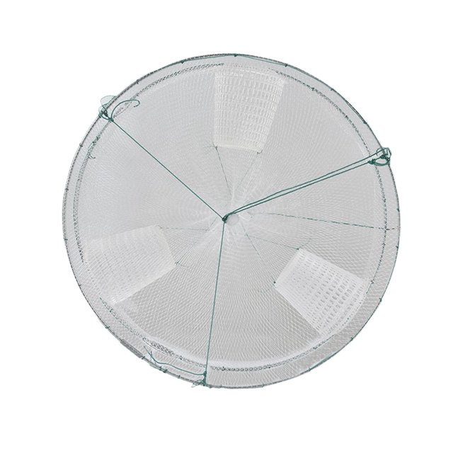 DYNWAVECA Fishing Landing Net Folded Cast Thickened Grid Versatile Netting Fishing Accessories for Lobster Pots Traveling Children S