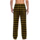 thumbnail image 5 of Pantalones de pijama largos para hombre, informales, con estampado a cuadros, holgados, deportivos, elásticos, rectos, vintage, con bolsillos, 5 of 6