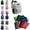 12 Colors Asst, variant on 24 Value Bundle Pack - 17 Inch Wholesale Sport Backpacks in 12 Assorted Colors with Bulk Assorted Color Pencil Pouch