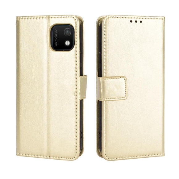 Funda tipo libro para WIKO Y52, cartera todo‑en‑uno, funda multifuncional con tarjetero y correa de muñeca desmontable