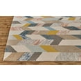 thumbnail image 7 of Binada Graphic Chevron Tufted Rug, Turquoise/Goldenrod, 5ft x 8ft Area Rug, 7 of 7