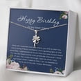 thumbnail image 3 of Birthday Gifts - Friend Gift - Birthday Gifts for Her - Best Friend Birthday Gifts - Best Friend Necklace - Sterling Silver Clover necklace, 3 of 8