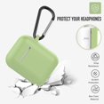 thumbnail image 2 of Coffea Protective Silicone Case with Keychain for AirPods 1 & 2 (Front LED Not Visible) (Matcha Green), 2 of 7