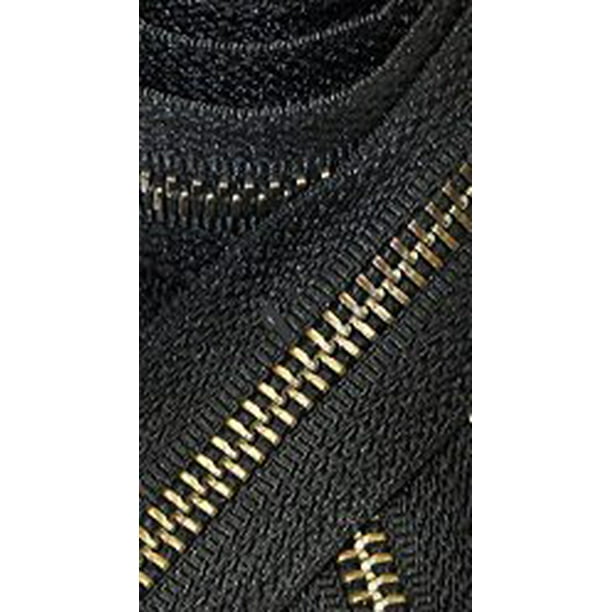 Zipperstop Wholesale YKKÂ® 40" Jacket Zipper Medium Weight YKK 5 Antique Brass Separating