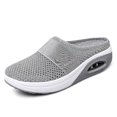 thumbnail image 2 of Zapatos para caminar sin cordones con cojín de aire, deslizador de cuña con plataforma plana de malla ortopédica para diabéticos, 2 of 3