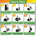 thumbnail image 6 of Wakeman Outdoors Camping Toilet Set - Pop Up Privacy Tent and Portable Toilet for Adults, Black, 6 of 7
