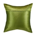 thumbnail image 4 of Olive Green Thai Elephant Sun Stripes Silk Throw Pillow Cushion Cover Set, 4 of 6