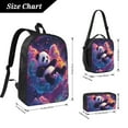 thumbnail image 2 of Cute Panda Backpack 17 Inch Set with Lunch Bag and CaseDurableTravel Bag Combo for Work Commuting Daily Use, 2 of 8