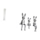 thumbnail image 4 of Pantalla De Lámpara Para Sala De Estar Con Figuras De Conejos Como Centro De Mesa Para Decorar Estanterías Y Armarios., 4 of 6