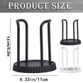thumbnail image 3 of Cup Storage Holder, Disposable Cup Dispenser, Heavy Duty Round Metal Storage Rack for Bathroom Kitchen Countertops Organizer for Paper Cups, Coffee Cups and Tea Cups, Household Daily Use,Black, 3 of 8