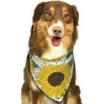 thumbnail image 6 of Disketp Sunflowers Dog Bandanas 1PC Triangle Adjustable Puppy Bandana Bib Handkerchief for Large Medium Girl Dogs Pets Gift, 6 of 6