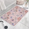 thumbnail image 3 of Pioneer Flower Floral Print Flannel Non Slip Door Rugs,Washable Door Mats Indoor,Decorative Door Mats,Dirt-Resistant and Absorbent Doormat for Entrance,Bedroom,Kitchen,Bathroom,23.5"x16", 3 of 5