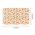 thumbnail image 2 of Bathroom Rugs Non Slip Washable - Cute Carrot Pea Kitchen Mats for Floor, Area Rugs for Entryway Rugs Indoor, Laundry Bathroom Room Door Rug with Rubber Backing 20x31.5in, 2 of 8