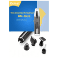 thumbnail image 3 of Kemei KM-6630 4-in-1 Professional Rechargeable Nose and Ear Hair Trimmer Men's Personal Care, 3 of 8