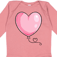 thumbnail image 4 of Inktastic Pink Balloon Heart Boys or Girls Long Sleeve Baby Bodysuit, 4 of 5