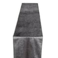 thumbnail image 6 of Efavormart 12" x 107" Charcoal Grey Premium Velvet Table Runner For Wedding Party Decor, 6 of 11