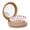 coffee brown, variant on ACDANC Mini Hair Brush Mirror Combo,Compact Purse Size,Elegant Violet Purple,1-Pack