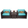 thumbnail image 2 of TKC Belle 3 Piece Outdoor Wicker Sofa Set in Beige, 2 of 2