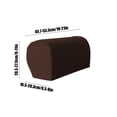 thumbnail image 3 of Sofa Armrest Covers, Staron 2026 Elastic Plaid Protective Armrest Covers, Premium Polyester Non-Slip Sofa Arm Guards Machine Washable 2-Piece Set, Brown, 3 of 6