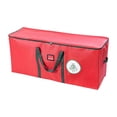 thumbnail image 2 of Bolsa de almacenamiento para árbol de Navidad, resistente, de gran capacidad, impermeable, con cremallera, para vacaciones Rojo, 2 of 9