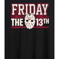 thumbnail image 3 of Friday The 13Th - Collegiate Jason Mask - Women's Oversized Graphic T-Shirt, 3 of 5
