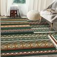 thumbnail image 4 of Haperlare Tribal Distressed Rugs for Kitchen Washable Area Rugs for Living Room Non Slip Low Pile Rug Green Indoor Floor Cover 6'x9', 4 of 7