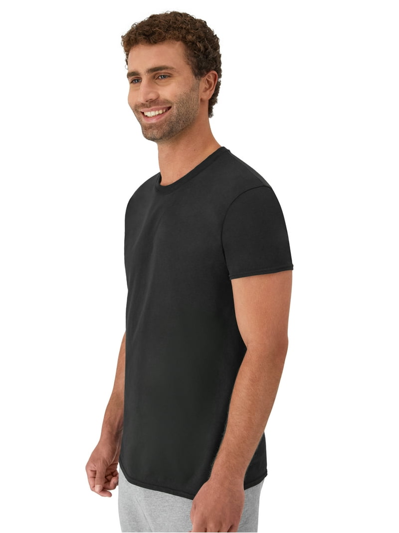 Hanes Men's Tagless ComfortSoft Cotton Crew T-Shirt Undershirts,