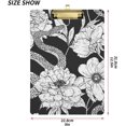 thumbnail image 3 of FMSHPON Snakes Flowers Clipboard Hardboard Wood Nursing Clip Board and Pull for Standard A4 Letter 13x9 inches, 3 of 8