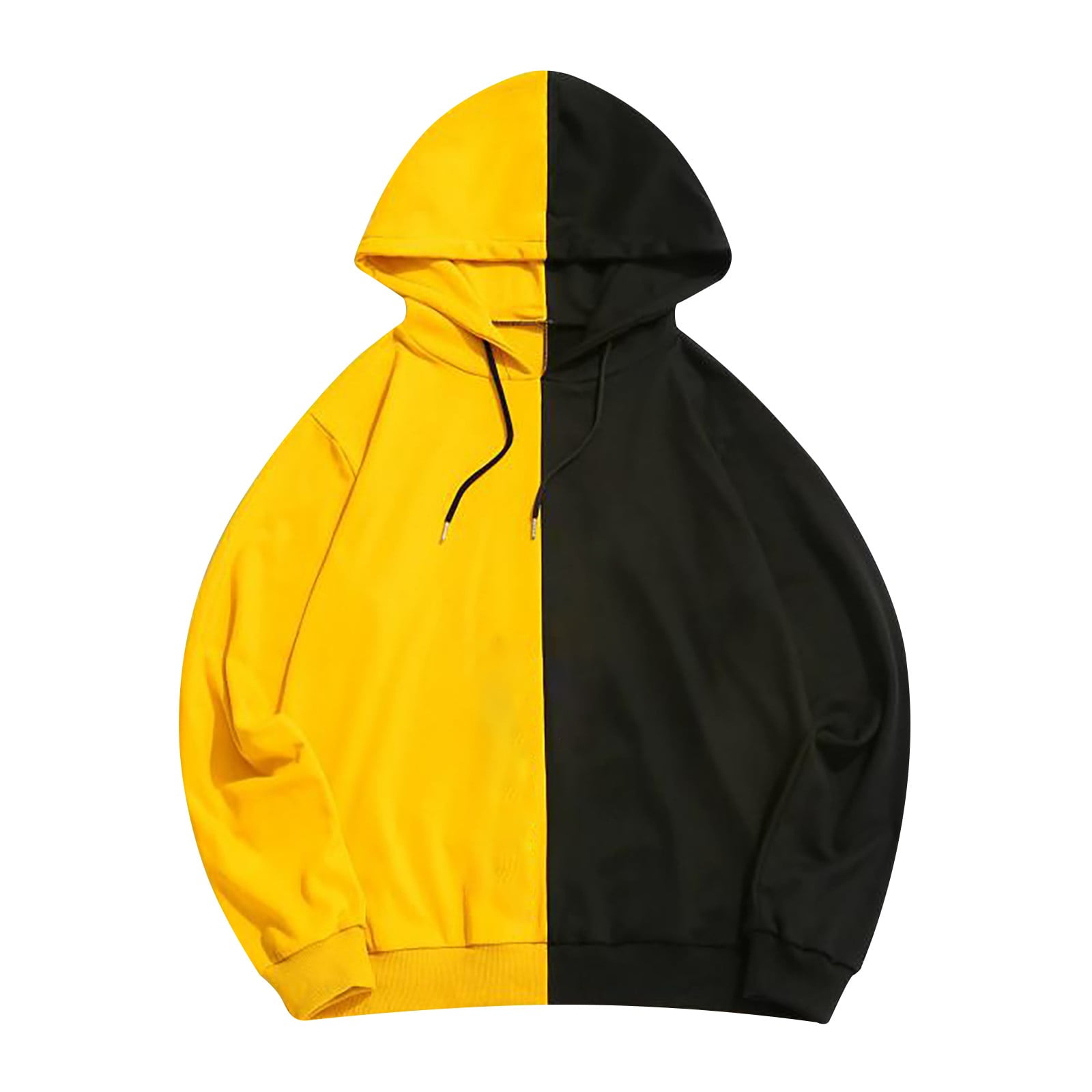 Dadaria Hoodies for Women Plus Size with Designs Women's Casual Splicing  Hooded Long Sleeve Pullover Tops Sweatshirt Yellow XS,Women - Walmart.com