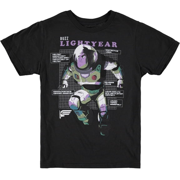 Disney Toy Story Boys Buzz Lightyear T-Shirt - Air Brushed Design Toy Story Boys T-Shirt