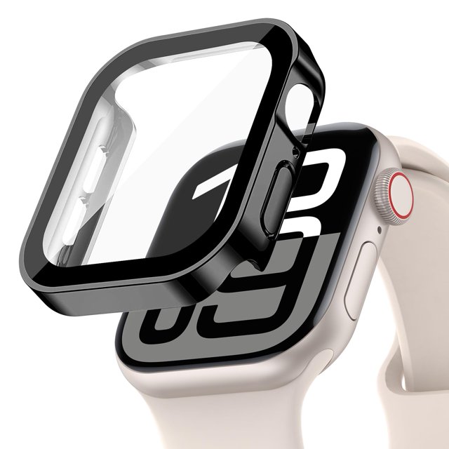 Eihaihis Protector De Pantalla Para Apple Watch Case Cover Series 11 10 9 Se 8 7 6 5 4 40Mm 44Mm 41Mm 45Mm 42Mm 46Mm Vidrio Templado Impermeable Pc Protector Cara De Parachoques Para Iwatch Se2 Gen2 S