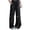 Black, variant on Unisex Cute Dog Embroidered Wide Leg Jeans, Vintage Washed Loose Fit Casual Trousers, Soft Denim Streetwear Pants, 1 Piece, Sizes S Through XXXL
