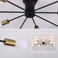 thumbnail image 5 of Garwarm Semi Flush Mount Ceiling Light, 10-Light Modern Sputnik Chandelier Industrial Ceiling Lamp for Kitchen Dining Room Living Room Bedroom Foyer Lighting Fixture, 5 of 15