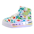 thumbnail image 4 of Tenis Botin Niño Diseño Dino Luces Led Talla 13 cm Verde, 4 of 5