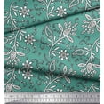 thumbnail image 3 of Soimoi Cotton Duck Fabric Leaves & Floral Block Print Fabric by Yard 42 Inch Wide, 3 of 3