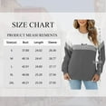 thumbnail image 2 of SHIBEVER Long Sleeve Shirts for Women Colorblock Sweatshirt Womens Tops Fall Shirts for Women Crew Neck SweatShirts Winter Clothes Grey S, 2 of 9