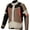 Khaki Sand/Black/Red Fluo, variant on Alpinestars ST-1 Waterproof Men's Street Motorcycle Jackets - Black / Small