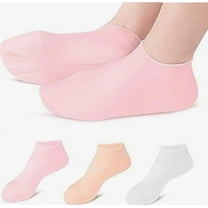 3 Pairs Moisturizing Socks Overnight, Thin Foot Spa Socks Cotton Moisture Enhancing Socks Cosmetic Moisturizing Socks for Dry Cracked Feet (M(35-37))
