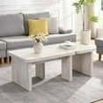 thumbnail image 6 of Cloud Coffee Table for Living Room White Modern 39.4 Inch, 6 of 14