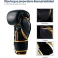 thumbnail image 2 of Guantes de Box Bluelander Color Negro con Dorado Mate 14, 2 of 4