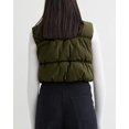thumbnail image 2 of Women Cropped Puffer Vest Stand Collar Sleeveless Zip Up Padded Gilet Outerwear, 2 of 6