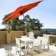 thumbnail image 5 of Sombrilla parasol Costway 2.7m Inclinada con Bielas y Costillas de Acero Anaranjado, 5 of 6