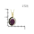 thumbnail image 6 of 6.00 Carat T.G.W. Ruby And Black & White Diamond Accent 14k Gold over Silver 3-Piece Jewelry set, 6 of 7