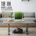 thumbnail image 5 of 1 In  X 18 In  Pipe Table Legs - 4 Pack, 5 of 10