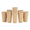 thumbnail image 3 of Sustain 20 oz Kraft Paper Coffee Cup - PLA Lining, Compostable, Ripple Wall - 3 1/2" x 3 1/2" x 6 1/4" - 250 count box, 3 of 10